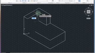 AutoCAD Classwork  Isometric Drawing 1 [upl. by Corabelle]