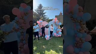 Gender Reveal de ma copine ☺️🩷🩵genderreveal life genderrevealvideo futuremaman paris [upl. by Beisel]