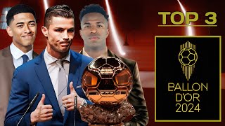 Top 3 Ballon dor 2024 Ronaldo Bellingham amp Vinicius ► GoalsAssistsTrophies amp Others Update ● HD [upl. by Roter282]