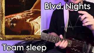 Blvd Nights  Team Sleep Guitar lesson Tutorial [upl. by Kos666]