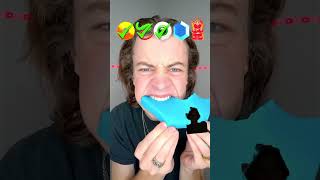 Giant gusher🔥😢 emojichallenge challenge mukbang candy funny viralvideo gummylovers [upl. by Squier]