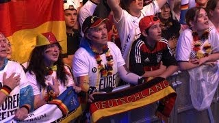 Deutschland feiert DFBTeam nach 71Schützenfest im WMFinale [upl. by Aniratac]