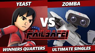 Failsafe Fall 2023  Yeast Mii Brawler Vs Zomba ROB Smash Ultimate  SSBU [upl. by Yaf48]