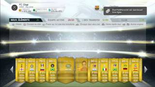 FUT 14  PACK OPENING SPÉCIAL iMOTM MESSI 100K PACKS  ENCORE DU VERT [upl. by Annohsal]