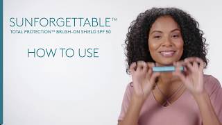 Colorescience Sunforgettable Total Protection Brush on Shield SPF 50  How To Use [upl. by Niffirg]