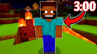 Si VES a STEVE SONRIENDO en tu MUNDO de MINECRAFT a las 300 AM TIENES QUE HUIR [upl. by Natsirhc]