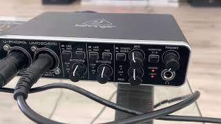 Behringer UMC204HDECM8000RTA 😍 [upl. by Eudoxia]