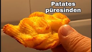 💯📣Patates püresinden nefis bir atıştırmalık tarif Düşes Patates [upl. by Ewan]