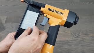 BOSTITCH OIL FREE PORTABLE AIR COMPRESSOR AND 18GAUGE BRAD NAILER SB1850BN PART 1 [upl. by Ahsemik263]