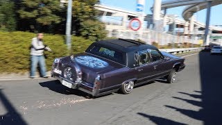 【Lowrider】ローライダー達が大黒PAでピョンピョン跳ねる‼︎ Lowriders jumped at Daikoku PA [upl. by Bach]