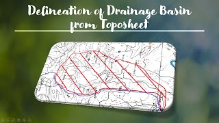 Delineation of Drainage Basin from Toposheet [upl. by Areval]