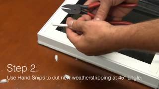 Replacing Weatherstripping Helpful video from Window Depot USA [upl. by Dart567]