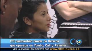 Agosto 28 de 2014 CTI desmanteló banda de fleteros que operaba en Cali Palmira y Yumbo [upl. by Acyssej99]