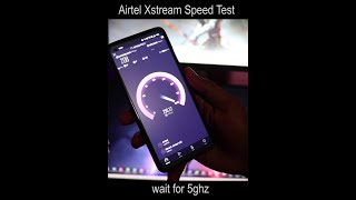 Airtel Xstream Speed Test 24ghz and 5ghz 200mbps Plan Shorts airtelxstream DharmCSC [upl. by Norrahs]