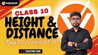 Height amp Distance  Class 10  Chapter 9  NCERT  CBSE 2025  Exercise 91  Part 02  By Raju Sir [upl. by Namwen205]