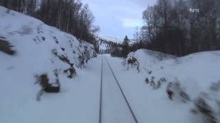 Cab Ride on Nordland line railway winter 03 [upl. by Henni25]