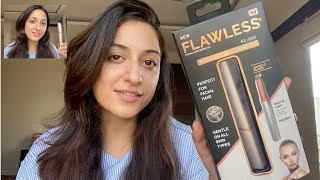 FLAWLESS FACIAL HAIR REMOVER  Review  Demo  Eyebrows at Home FlawlessBrows [upl. by Mushro]