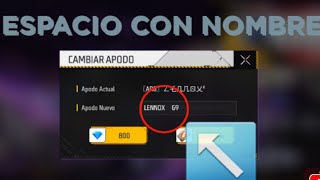 ✅️COMO separar el NOMBRE en FREE FIRE 2023🔥 [upl. by Nallad]