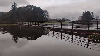 Floodingvery high tide Fishermans WalkBrodick Golf Course davetheraverovingtherock [upl. by Brigham547]