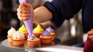 5 Cupcake Icing Techniques  Cake Decorating [upl. by Eiralav520]