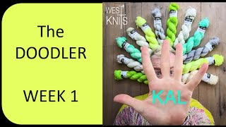 WestKnits KAL 2015 the Doodler Week 1 [upl. by Virgina663]