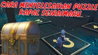 Cara menyelesaikan Puzzle di Kapal Seiraimaru Seiraimaru Boat Puzzle  Genshin Impact [upl. by Nosned]