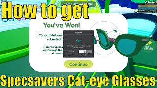 How to get Specsavers Cateye Glasses in Ultimate Easy Obby  ONLY IN UK  Finish Obby to Spin [upl. by Anoiek]