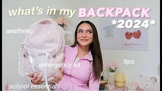 WHATS IN MY BACKPACK 🖇️🌟📓 back to school supplies haul 2024 [upl. by Ierbua]