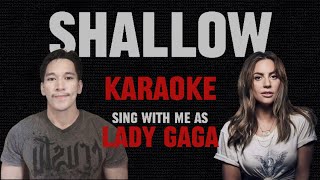 Shallow  Karaoke Male Part Only Lady Gaga and Bradley Cooper duet karaoke lyrics songs songs [upl. by Fantasia647]