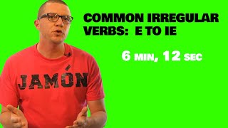 Common Irregular Verbs in Spanish E to IE [upl. by Hendry422]