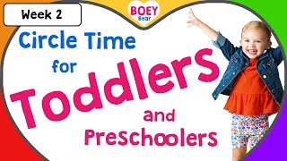 Learning Videos for Toddlers 3 year old and 4 year olds Preschool Circle Time Boey Bear [upl. by Corron]