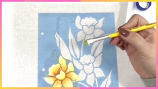 Pintura em Tecido com Stencil para Iniciantes [upl. by Donna]