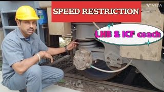 speed restrictions primary  secondary spring broken in LHB and ICF coach [upl. by Yalhsa468]