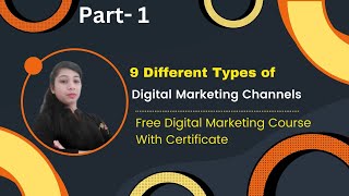 ✅ 9 Different Types of Digital Marketing Channels Explained in Hindi  Shreya Knowledge Hub 🔥 [upl. by Sucramrej39]