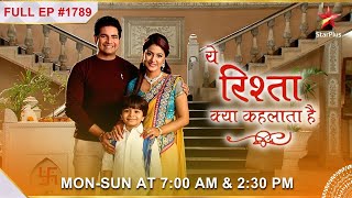 Karishma ne kiya Naman ko गुमराह  Full Episode1789  Yeh Rishta Kya Kehlata Hai [upl. by Francisca]