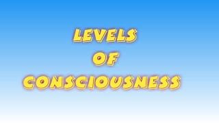 levels of consciousness [upl. by Aeret198]