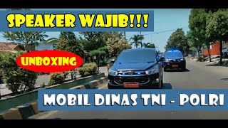 UNBOXING SPEAKER WAJIB PAJERO DINAS RFP RFS dan PATWAL INDONESIA [upl. by Corabelle]