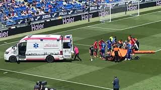 David Soria injured vs Mallorca in final game of the season [upl. by Jeanette]