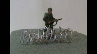 Make Barbed Wire World War 2 Diorama TutorialPart 5 [upl. by Verile167]