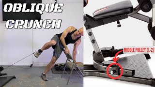 Oblique Crunch on the Bowflex  XCEED XTREME L1 L2 L3 Abs Core glutes quads [upl. by Olifoet]