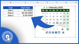 How to Insert a Calendar in Excel the Simplest Way [upl. by Amjan]