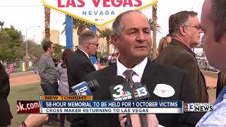 Man who created crosses after 1 October to return to Las Vegas [upl. by Goodkin947]