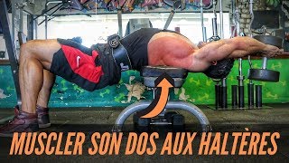 MES 9 MEILLEURS EXERCICES HALTÈRES POUR SE MUSCLER LE DOS Sans machine [upl. by Eleni]