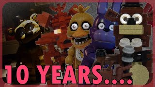 The Brick Built history of Fnaf 10 years of Fnaf and Lego [upl. by Llorre]