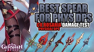 ROSARIA  The ULTIMATE 4★5★ Weapon Guide  Physical DPS Build  Genshin Impact [upl. by Aronael]