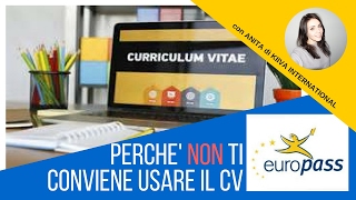 NON usare il CV EUROPASS [upl. by Hilario]