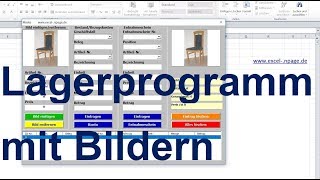 39 Lager Programm mit Bildern in Excel VBA selber erstellen [upl. by Deenya224]