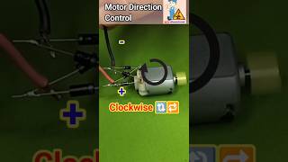 Motor Direction Control Using Diode bridge assembly ll dc motor motor [upl. by Anirec]