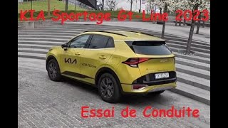 Essai de Conduite Nouveau KIA Sportage GT Line 2023  16 T GDi 230 ch [upl. by Scrivings412]