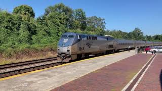 Brief stop in Lynchburg for Amtrak 151 [upl. by Neros339]